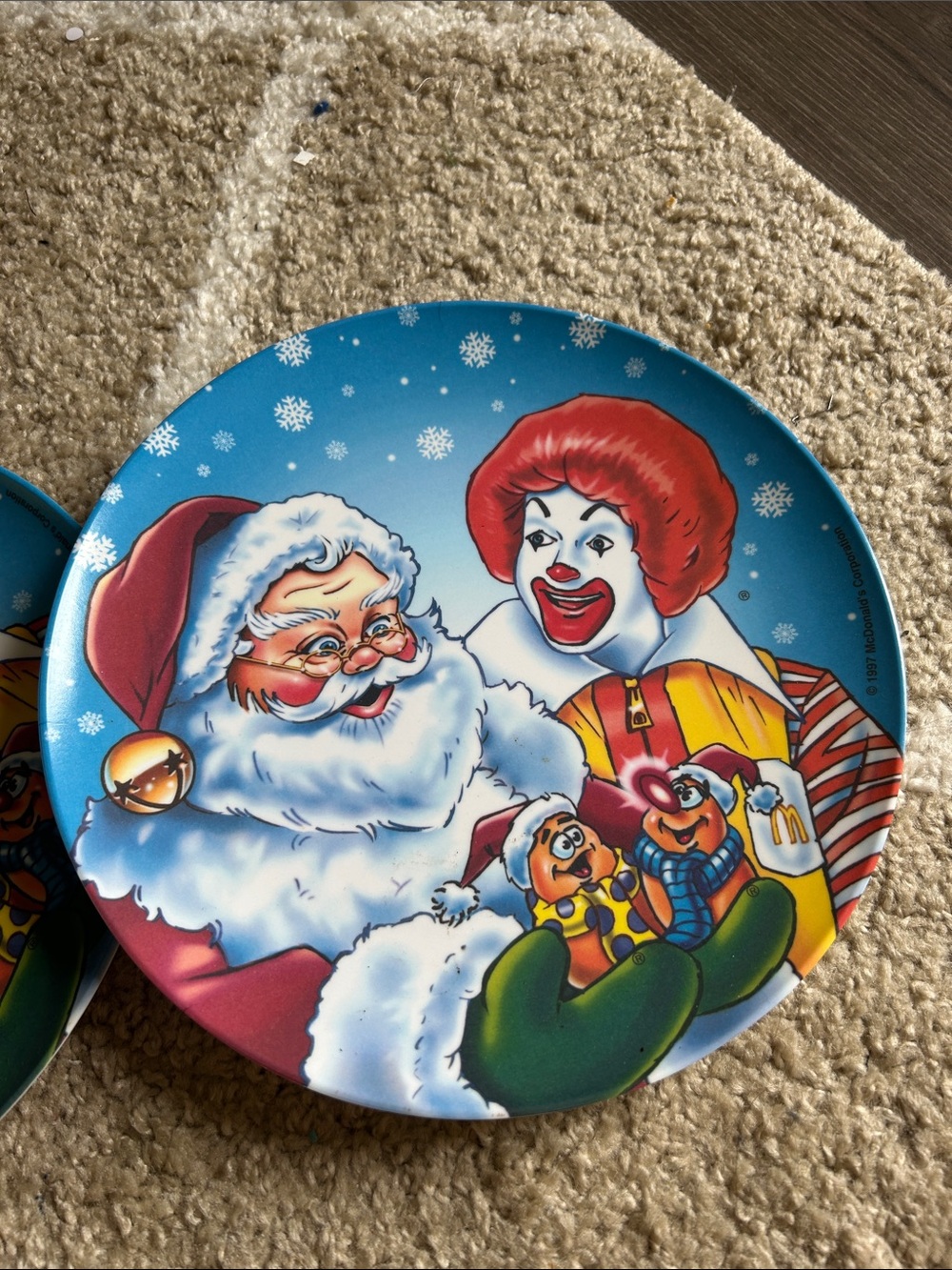Vintage 1997 McDonald’s Christmas Plates